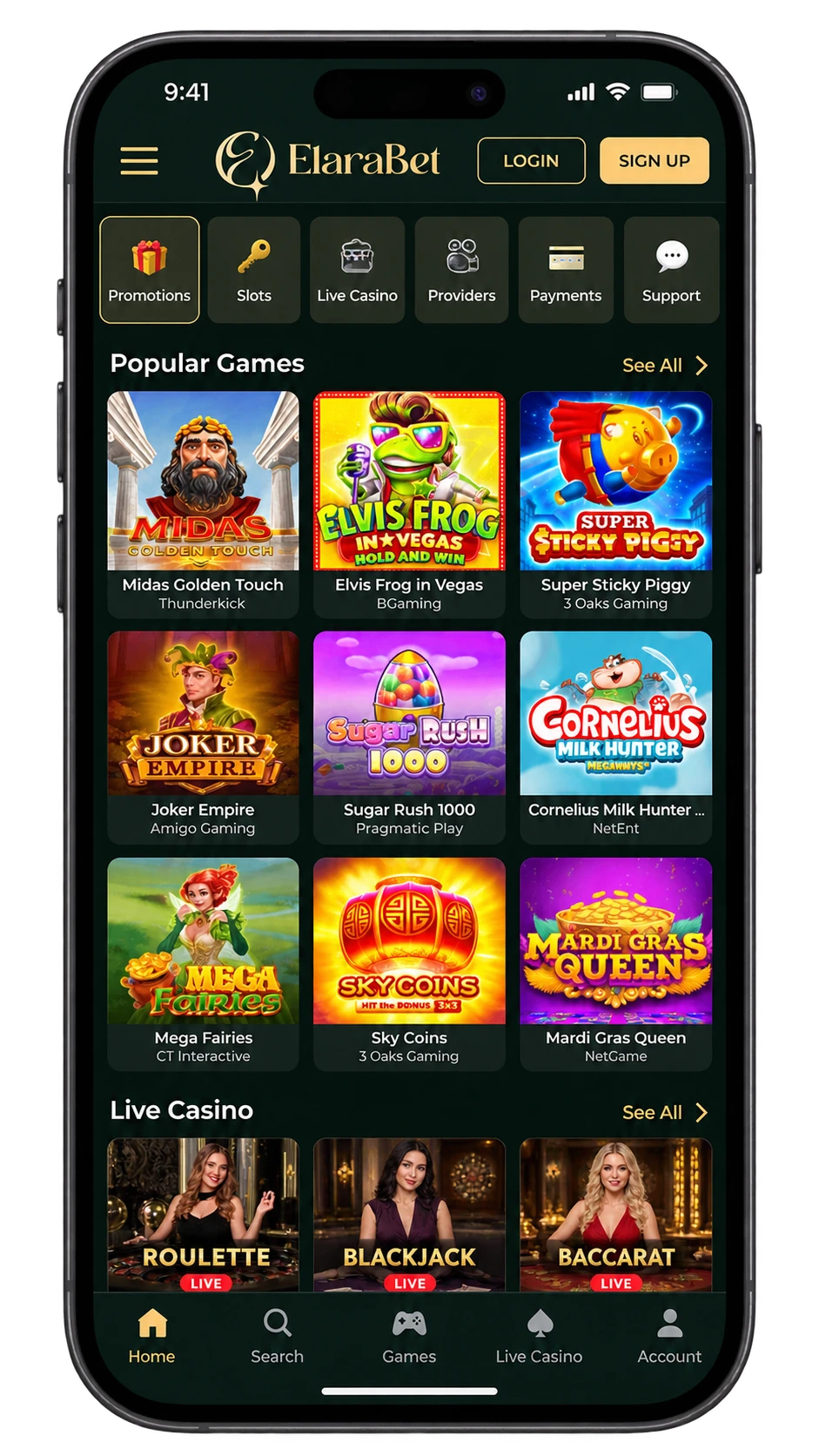 L'application Elarabet Casino
